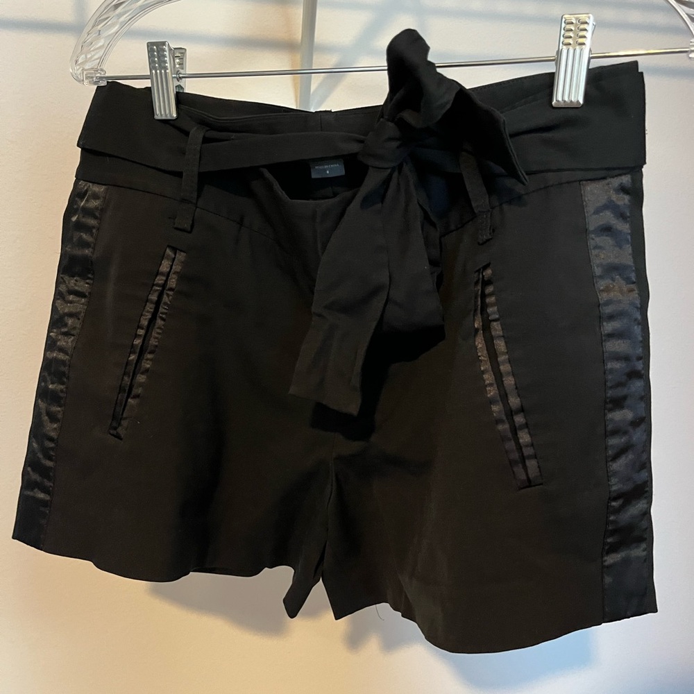 Armani Exchange Black High Waist Women's Shorts